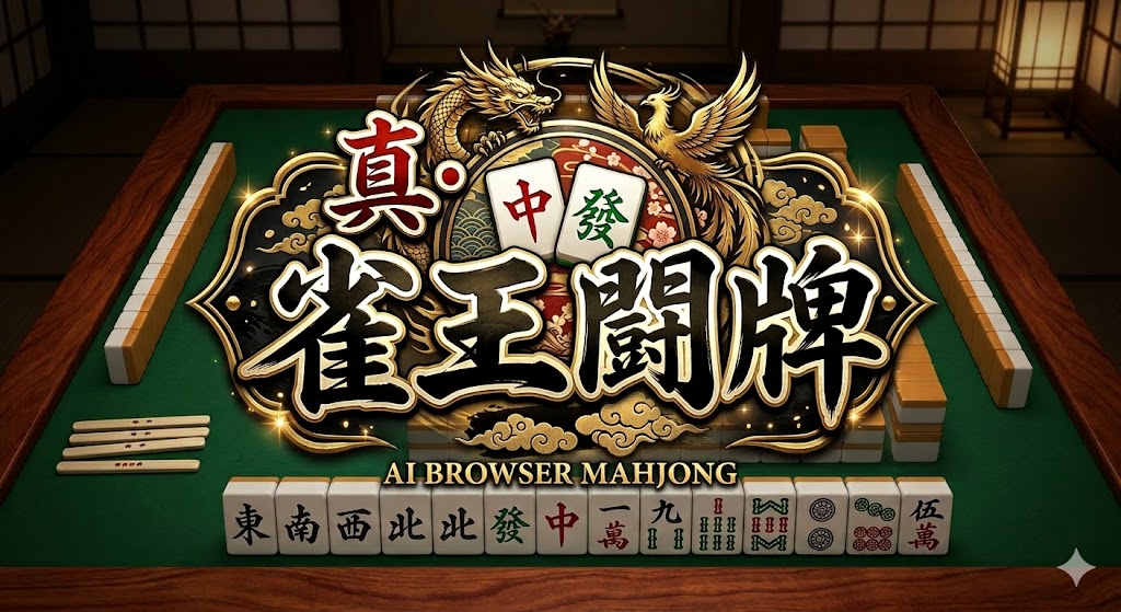 真・雀王闘牌 ロゴ